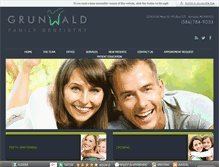 Tablet Screenshot of grunwalddental.com